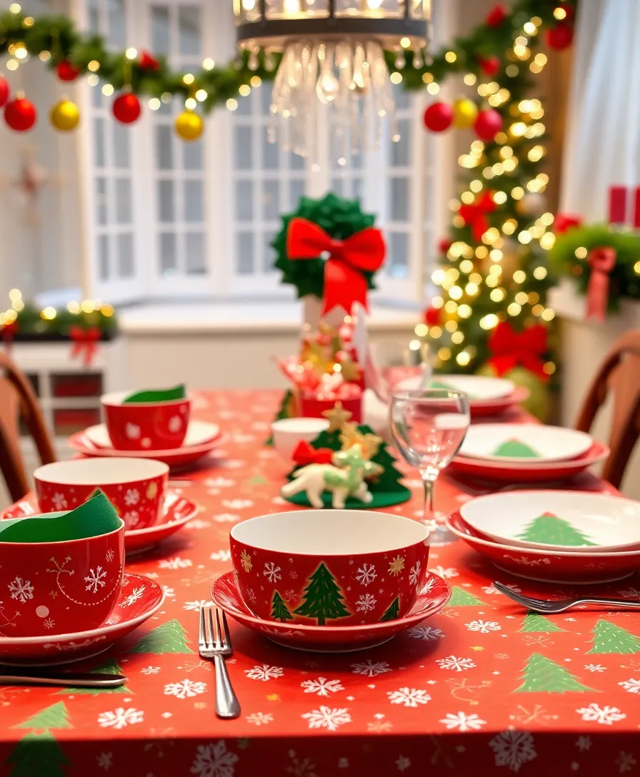 11 Budget-Friendly Christmas Dinner Sets That Look Expensive (But Aren't!) - 3. Festive Red and Green Melamine Set