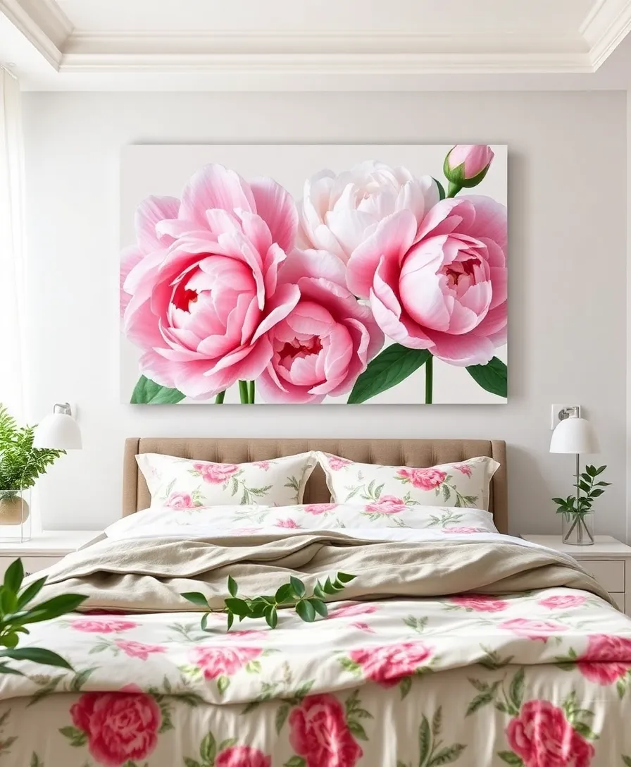 15 Stunning Wall Art Ideas That Will Transform Your Girl's Bedroom Into a Dreamy Paradise! - 3. Floral Canvas Prints