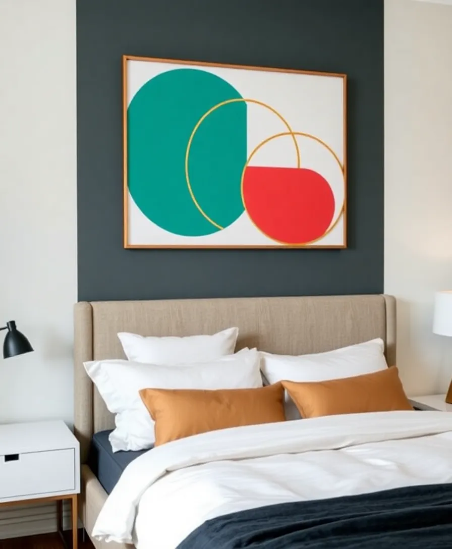 15 Stunning Wall Art Ideas That Will Transform Your Girl's Bedroom Into a Dreamy Paradise! - 8. Geometric Wall Art