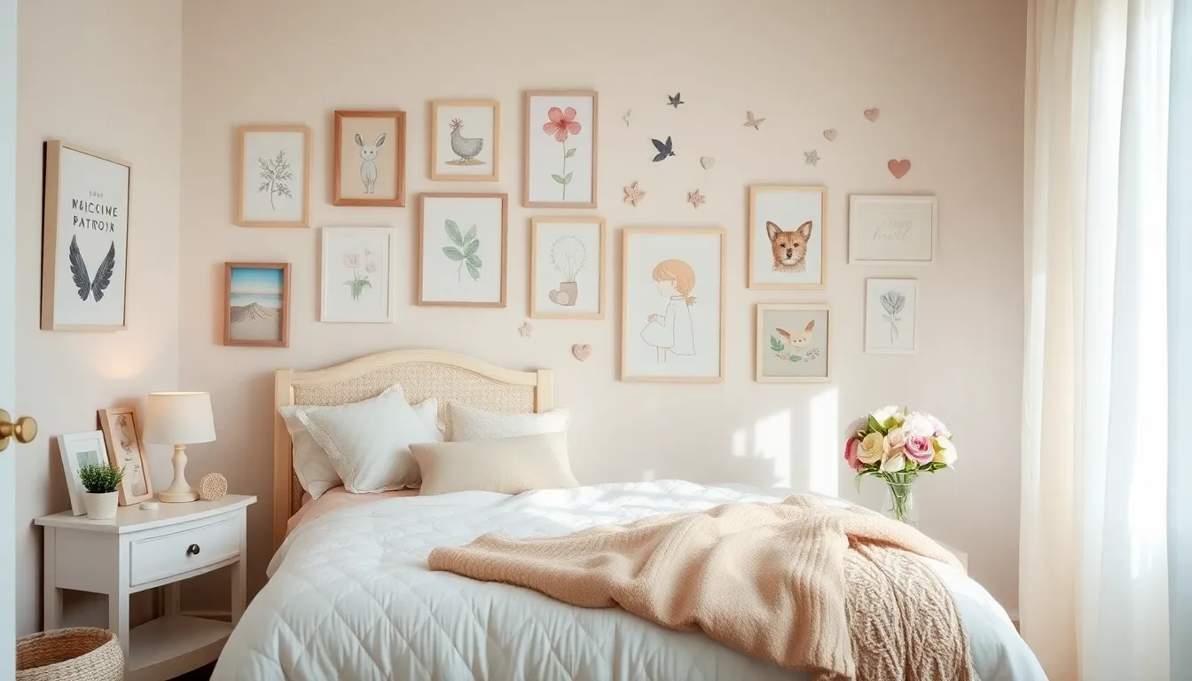 15 Stunning Wall Art Ideas That Will Transform Your Girl’s Bedroom Into a Dreamy Paradise!