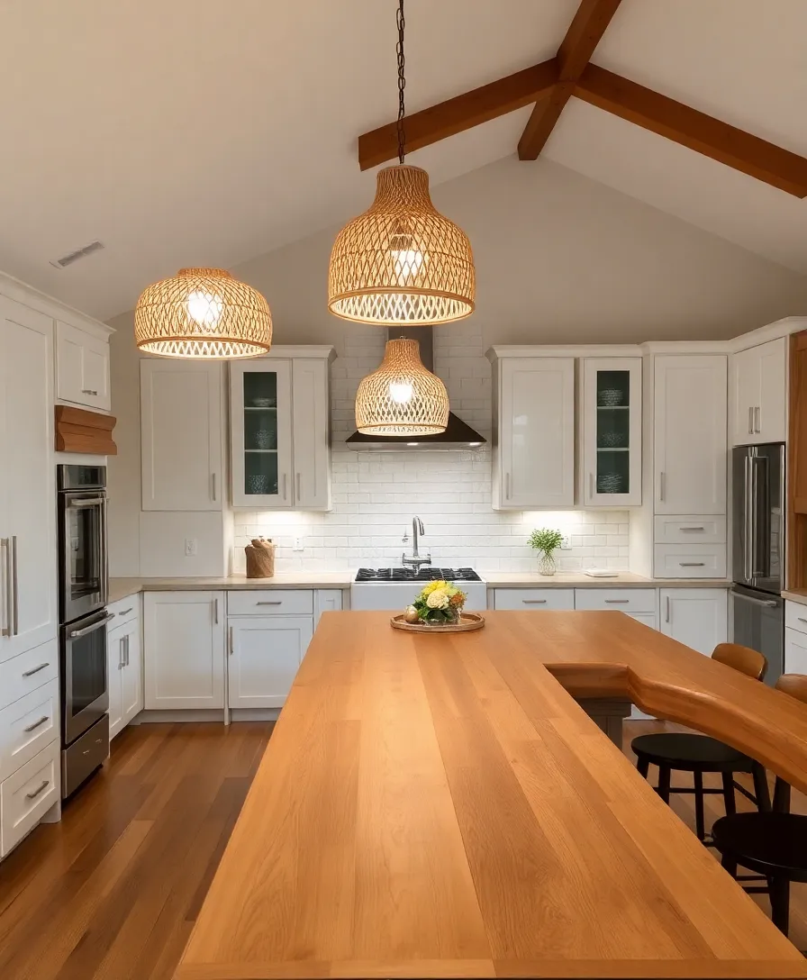 44 Stunning Japandi Kitchen “Concept” Designs to Inspire Your Next Renovation - 7. Statement Lighting Fixtures