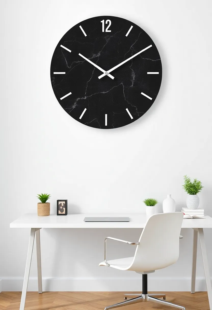 10 Eye-Catching Decorative Wall Clocks Every Home Needs (You Won't Believe #3!) - 4. The Minimalist Marble Clock