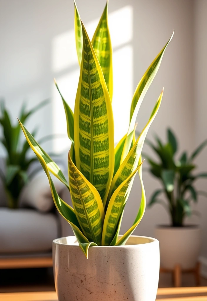 10 Indoor Plants So Easy to Care For, You'll Wonder Why You Didn't Start Sooner! - 1. Snake Plant (Sansevieria)