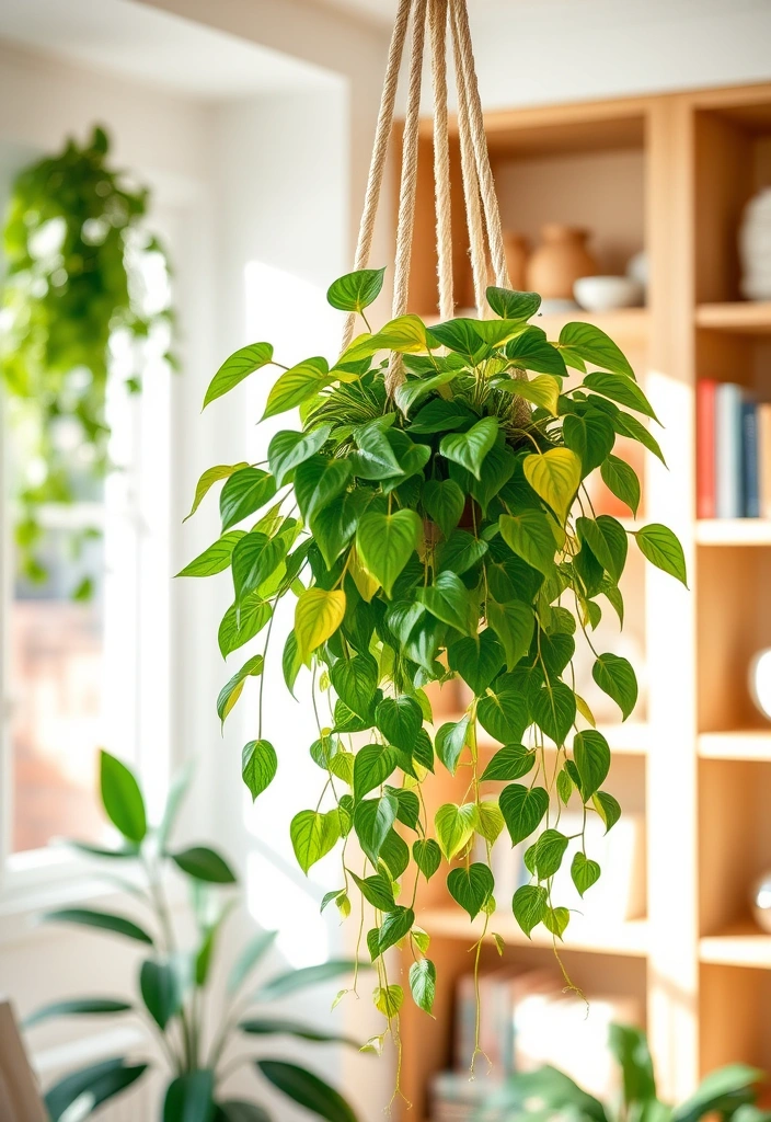 10 Indoor Plants So Easy to Care For, You'll Wonder Why You Didn't Start Sooner! - 2. Pothos (Epipremnum aureum)