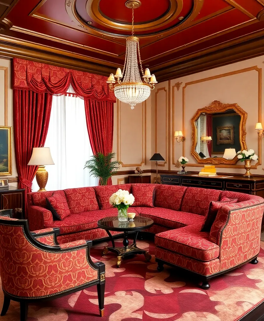 10 Luxurious Corner Sofa Sets That Will Make You Feel Like Royalty! - 5. Art Deco Glam