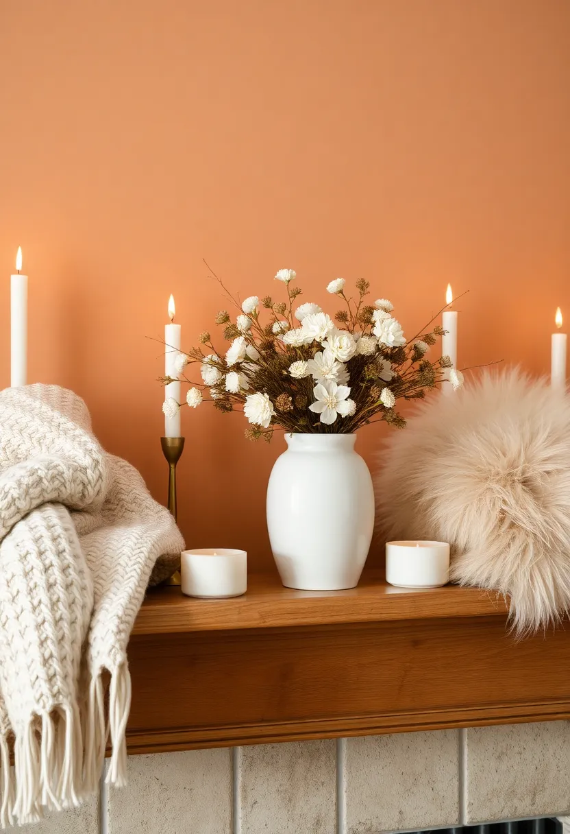 10 Winter Styling Tips for a Mantle That Will Leave You Inspired! - 2. Layer Textures for Depth