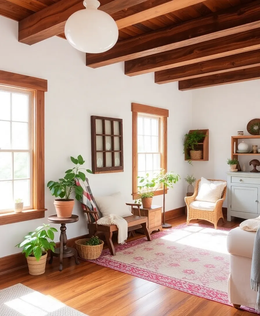 12 Baseboard Moulding Ideas That Add the Perfect Finishing Touch to Any Room! - 3. Rustic Wood Beams