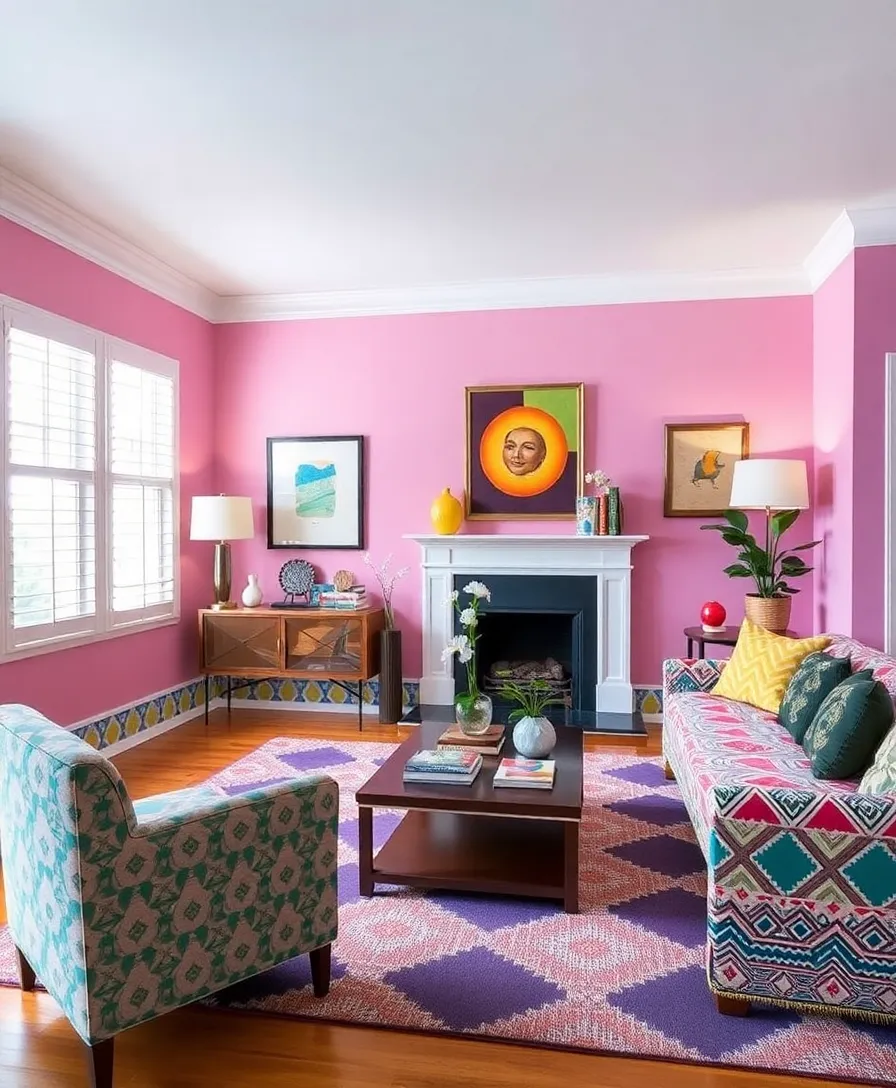 12 Baseboard Moulding Ideas That Add the Perfect Finishing Touch to Any Room! - 8. Painted Patterns