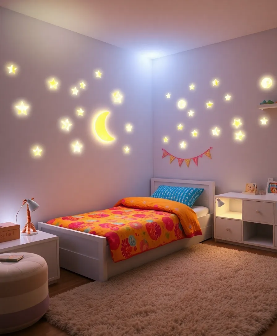 13 Cozy Children's Lights That'll Transform Their Room Into a Dreamland! - 11. Glow-in-the-Dark Wall Decals