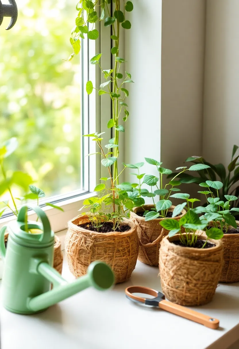14 Budget-Friendly Sustainable Decor Ideas That Are Good for the Planet (You'll Love #6!) - 11. Biodegradable Planters