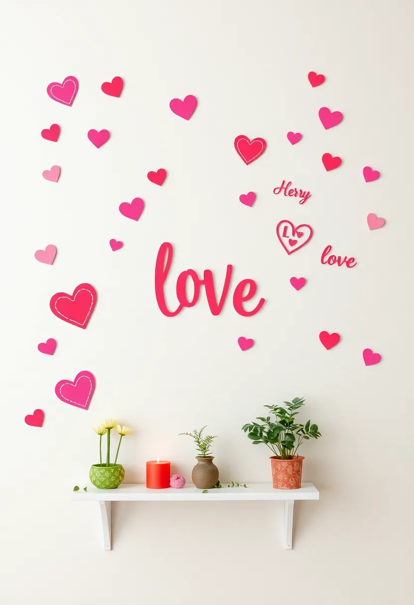 14 Heartfelt Valentine's Wall Decor Ideas That Will Make You Swoon! - 6. Love-Themed Wall Decals