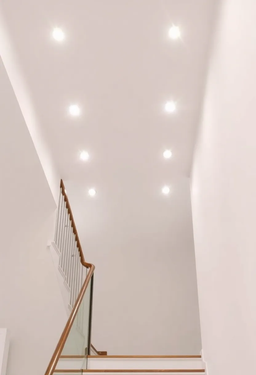 14 Magical Staircase Lighting Ideas That Will Illuminate Your Home (Don't Miss #7!) - 13. Recessed Lighting
