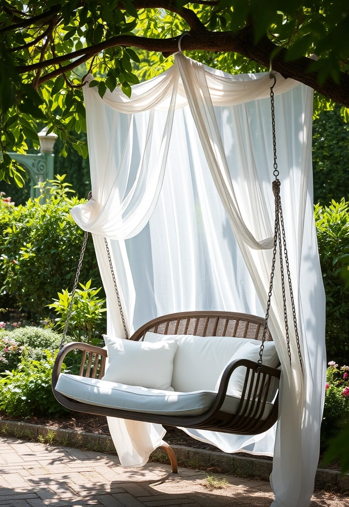 14 Must-Have Accessories for Your Swing Chair That Will Elevate Your Relaxation Game! - 10. Elegant Canopies