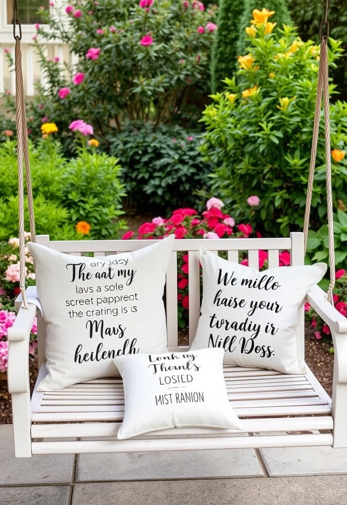14 Must-Have Accessories for Your Swing Chair That Will Elevate Your Relaxation Game! - 7. Personalized Throw Pillows