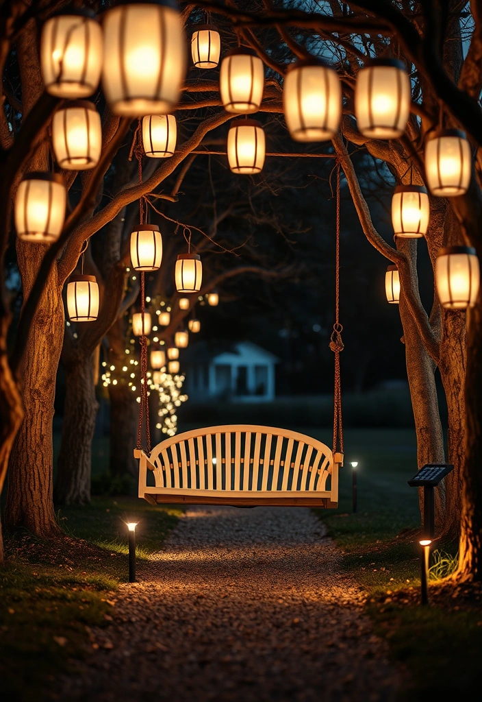 14 Must-Have Accessories for Your Swing Chair That Will Elevate Your Relaxation Game! - 8. Soft Outdoor Lighting