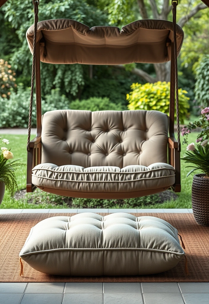 14 Must-Have Accessories for Your Swing Chair That Will Elevate Your Relaxation Game! - 9. Cozy Footrest