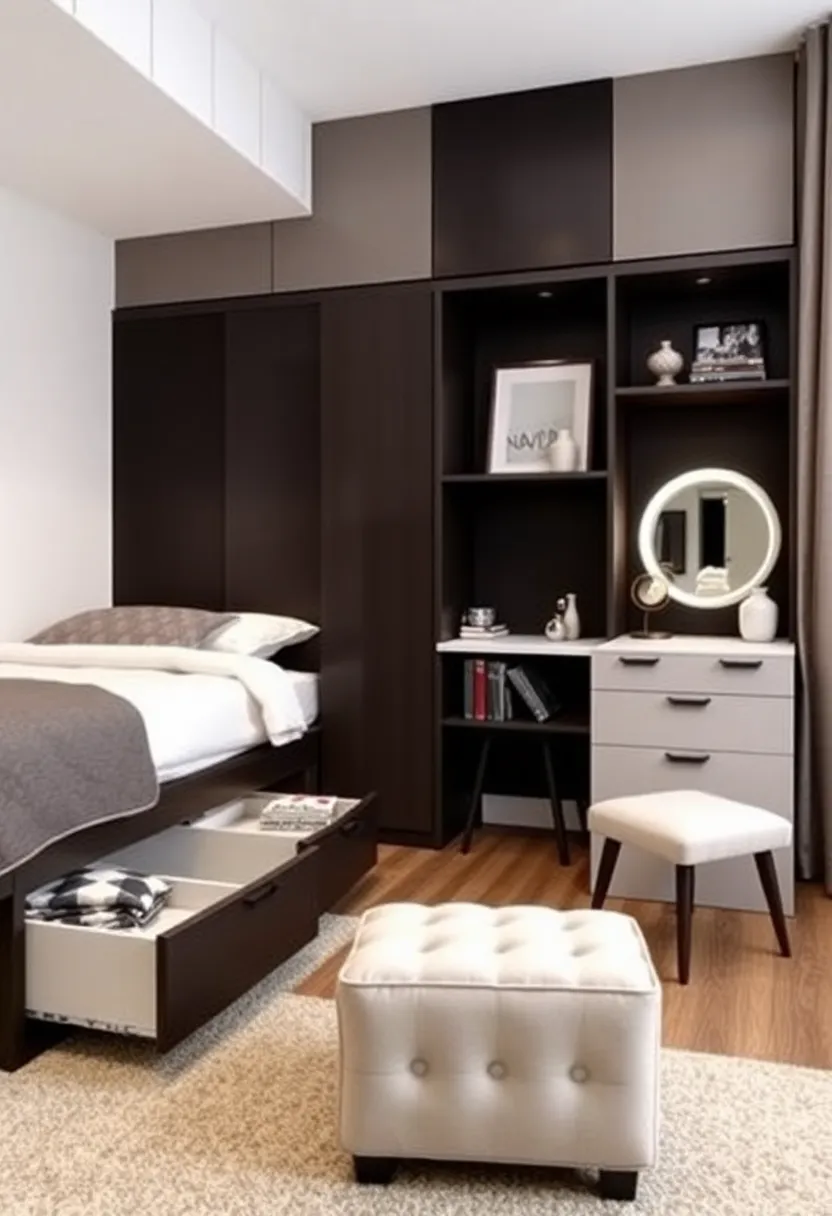 15 Luxurious Dorm Room Ideas That'll Make You Feel Like Royalty (Wait Until You See #9!) - 12. Multi-Functional Furniture