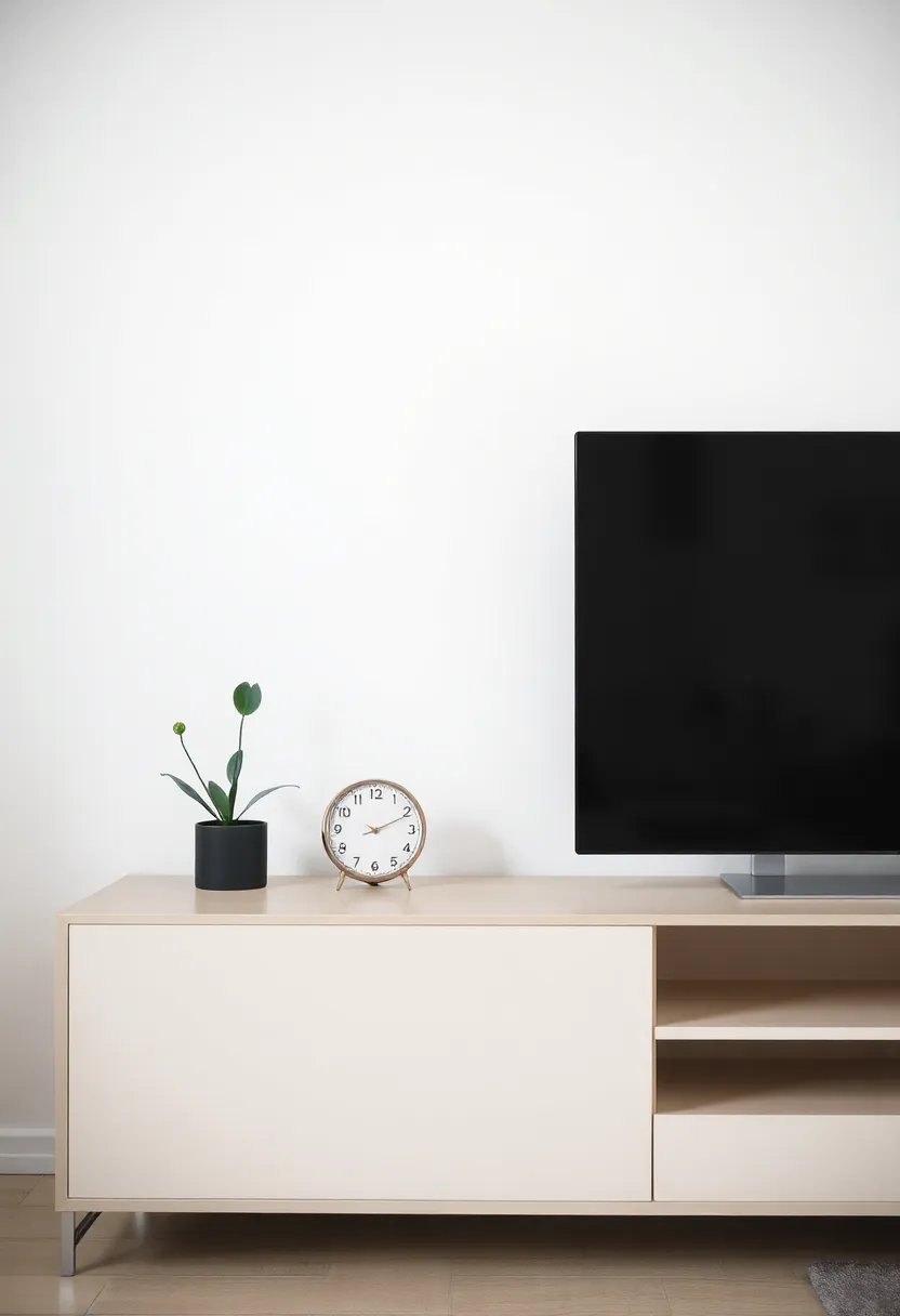 17 Tech-Inspired TV Stand Decor Ideas for the Ultimate Geek Chic (Check Out #9!) - 4. Minimalist Design
