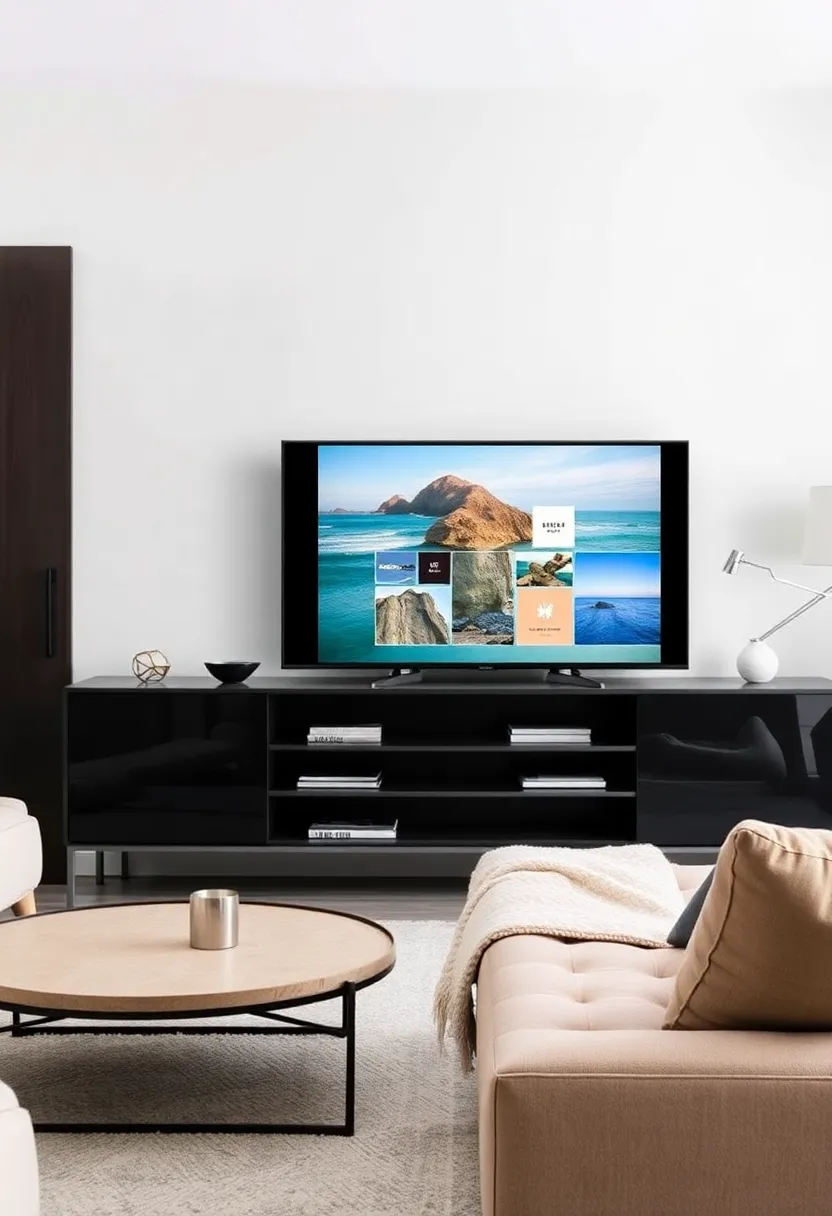 17 Tech-Inspired TV Stand Decor Ideas for the Ultimate Geek Chic (Check Out #9!) - 5. Interactive Digital Art Frame