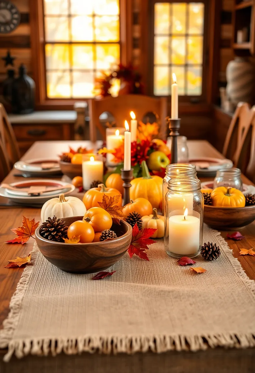 17 Themed Dining Room Table Decor Ideas That Will Make Every Meal Feel Special (Especially #4!) - 1. Rustic Autumn Harvest