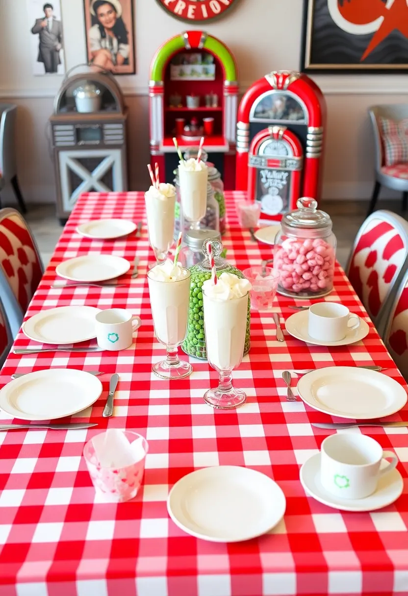17 Themed Dining Room Table Decor Ideas That Will Make Every Meal Feel Special (Especially #4!) - 11. Retro Diner Delight