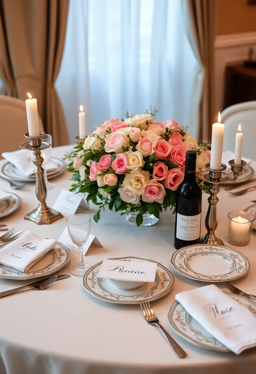 17 Themed Dining Room Table Decor Ideas That Will Make Every Meal Feel Special (Especially #4!) - 4. Elegant Romantic Dinner