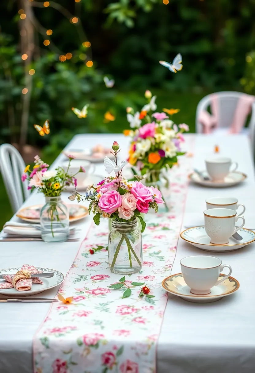 17 Themed Dining Room Table Decor Ideas That Will Make Every Meal Feel Special (Especially #4!) - 5. Whimsical Garden Party