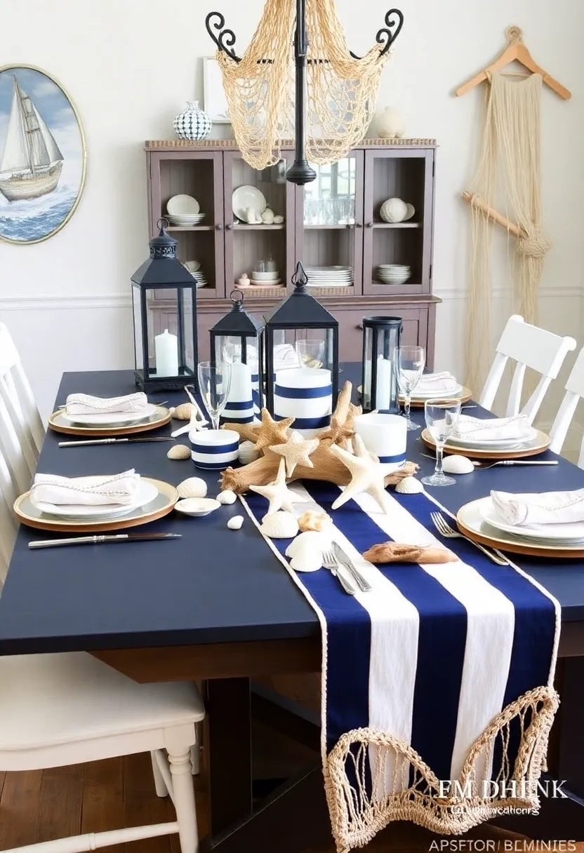 17 Themed Dining Room Table Decor Ideas That Will Make Every Meal Feel Special (Especially #4!) - 7. Nautical Escape