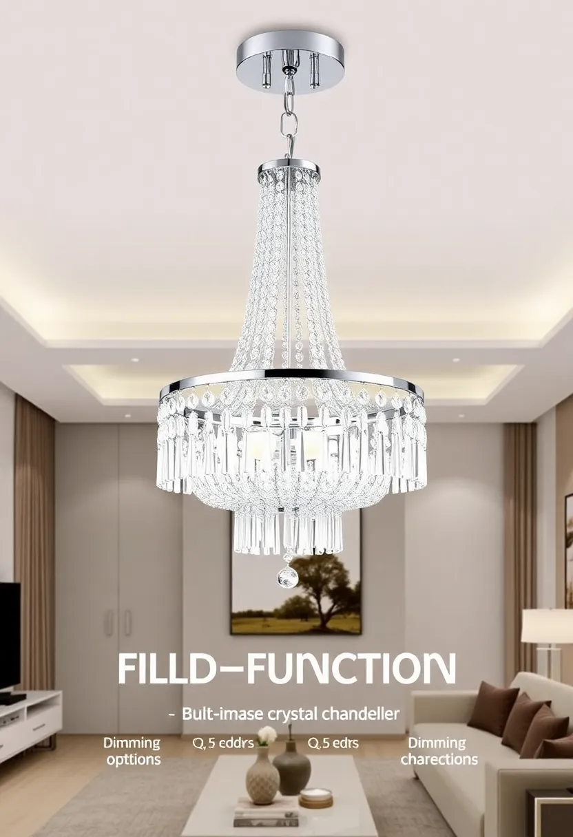 19 Jaw-Dropping Crystal Chandeliers That Sparkle Like Stars (Get Ready for #11!) - 18. Multi-Functional Chandeliers