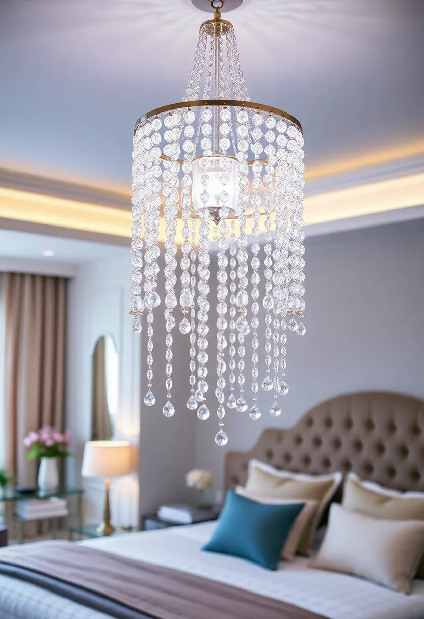 19 Jaw-Dropping Crystal Chandeliers That Sparkle Like Stars (Get Ready for #11!) - 7. Crystal Bead Chandeliers