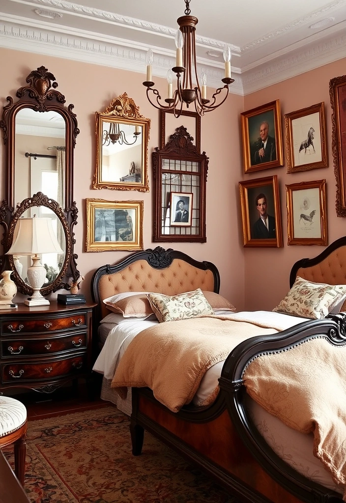 20 Stylish Romantic Bedroom Decor Ideas That Will Set the Mood for Love! - 13. Vintage-Inspired Decor