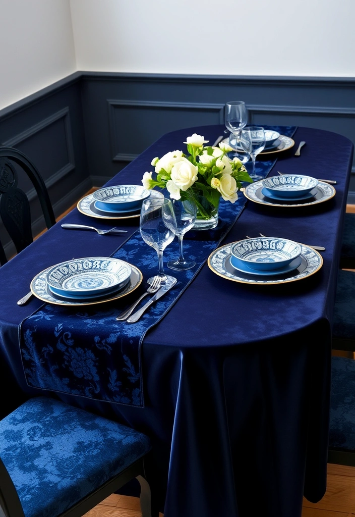 10 Elegant Dining Table Decor Ideas for 6 to Impress Everyone (Don't Miss #3!) - 5. Elegant Monochrome