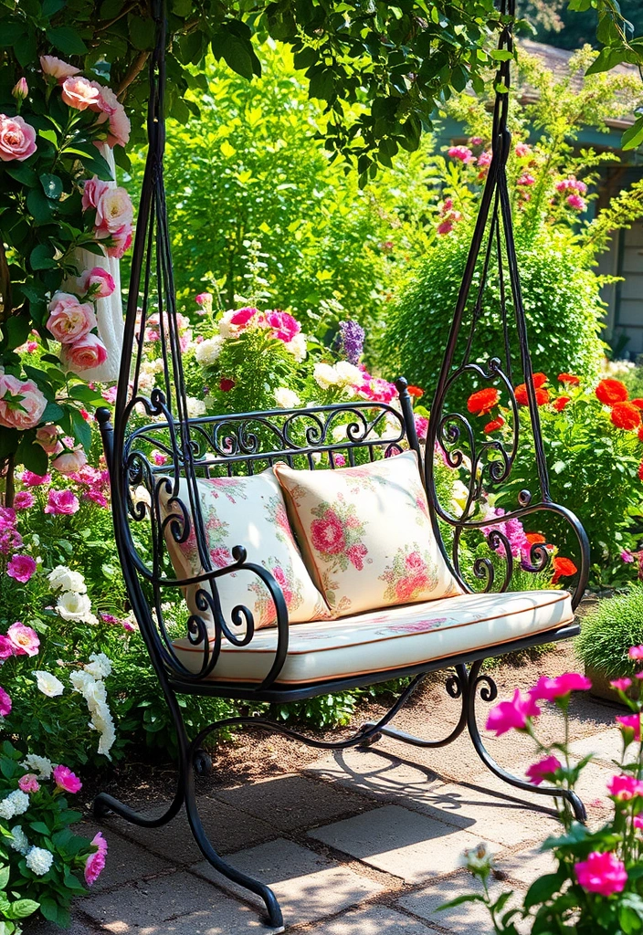 10 Garden Swing Chairs for Dads That'll Make Him Never Want to Leave the Yard! - 10. Vintage Style Swing Chair