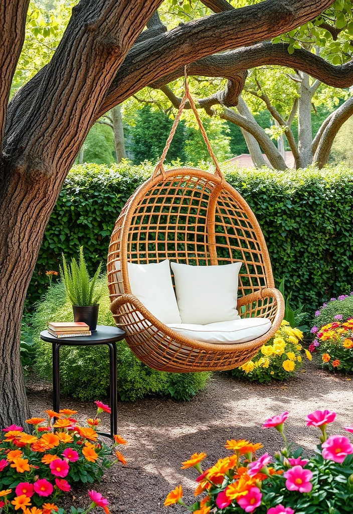 10 Garden Swing Chairs for Dads That'll Make Him Never Want to Leave the Yard! - 6. Chic Hanging Chair