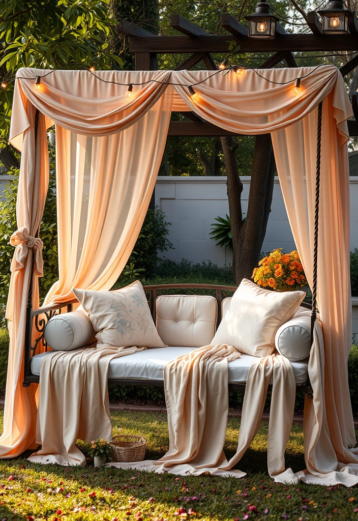 10 Garden Swing Chairs for Dads That'll Make Him Never Want to Leave the Yard! - 7. Elegant Swing Bed