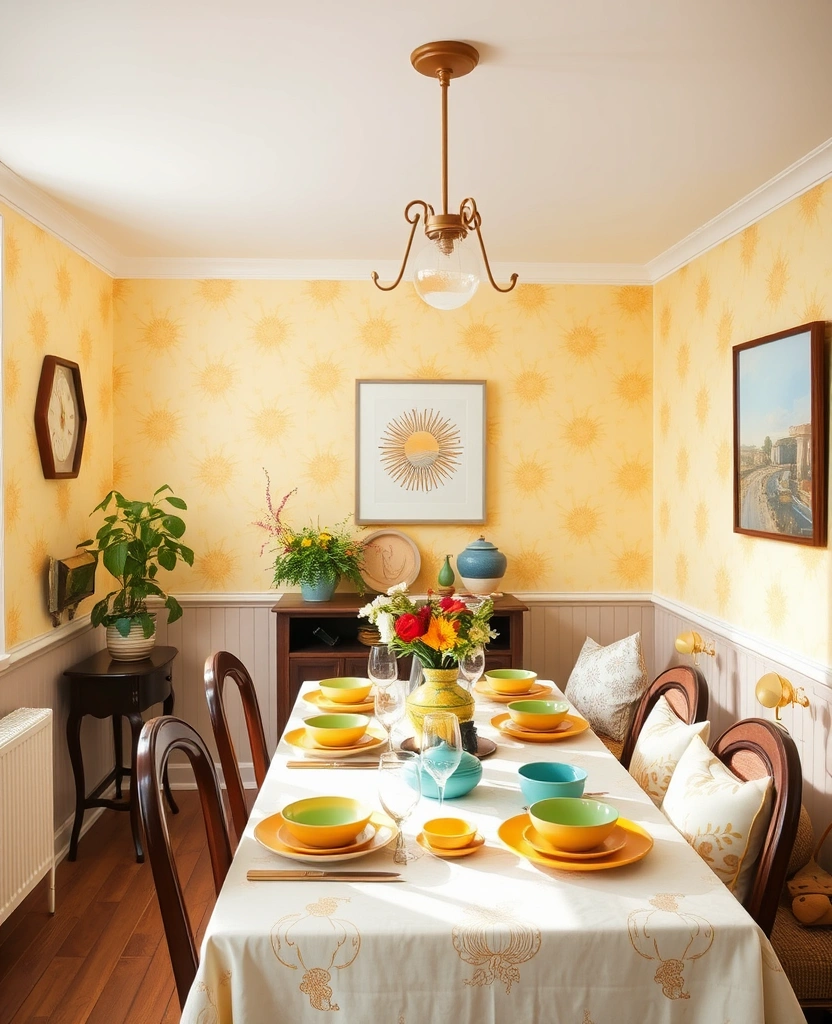 10 Pastel Wallpapers That Will Make Your Small Rooms Feel Bigger and Brighter! - 5. Pale Yellow Sunshine