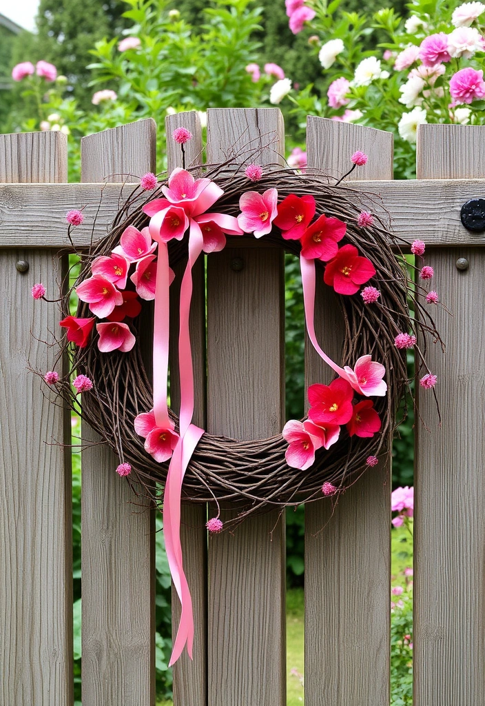 11 Outdoor DIY Valentine’s Day Decor Ideas to Make Your Garden Shine! - 7. Valentine's Day Wreaths