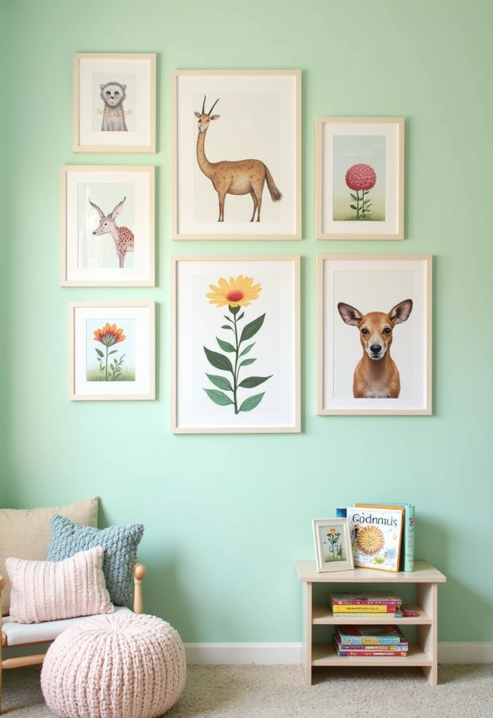 12 Adorable Spring Decor Ideas for Kids' Rooms That'll Bloom with Joy! - 4. Nature-Inspired Wall Art