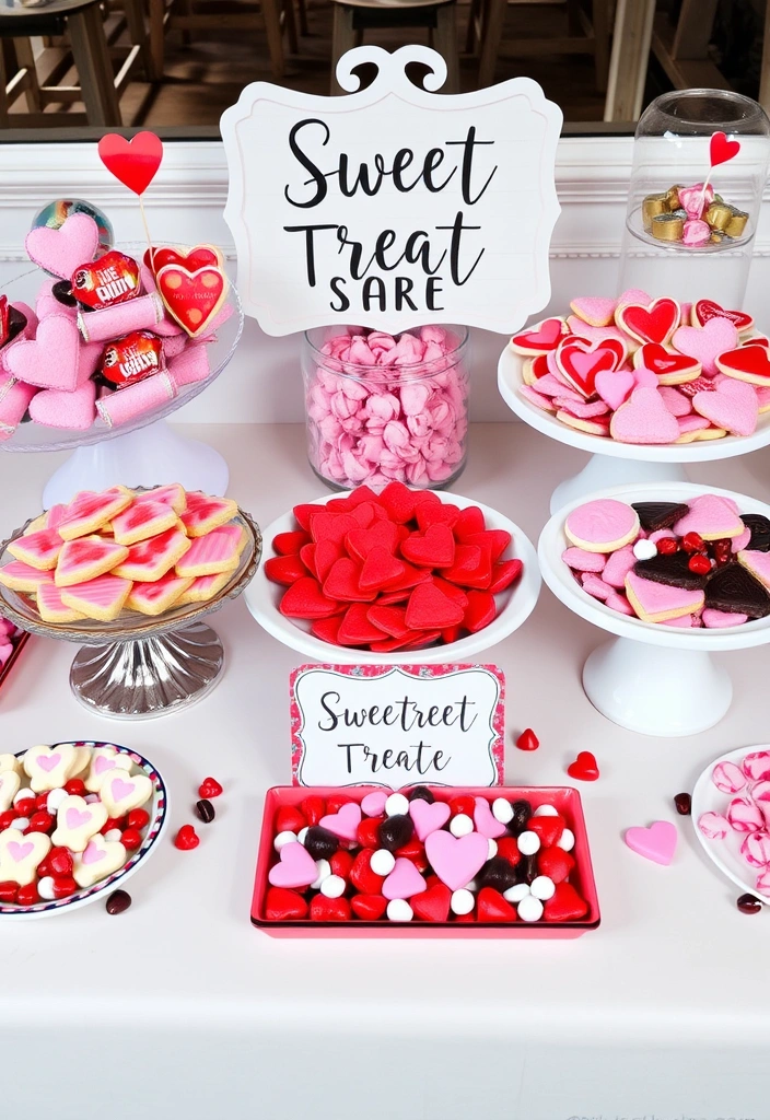 12 Creative Valentine's Day Decor Ideas That Will Make Your Home Pop! - 9. Sweet Treat Station