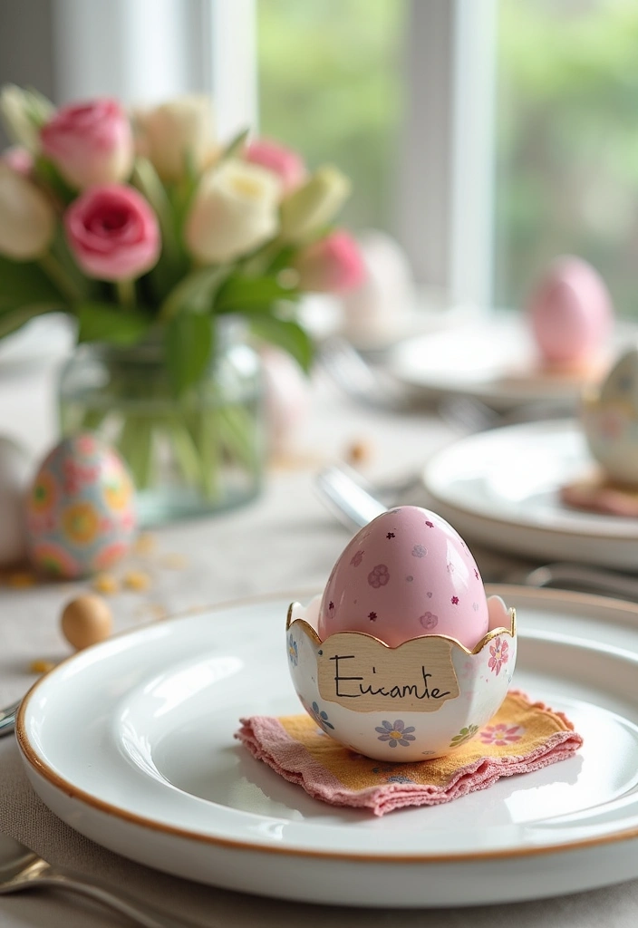 12 Stunning Easter Table Decor Ideas That Will Wow Your Guests (You Won't Believe #5!) - 11. Creative Place Cards