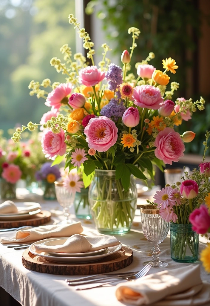 12 Stunning Easter Table Decor Ideas That Will Wow Your Guests (You Won't Believe #5!) - 4. Floral Fantasy
