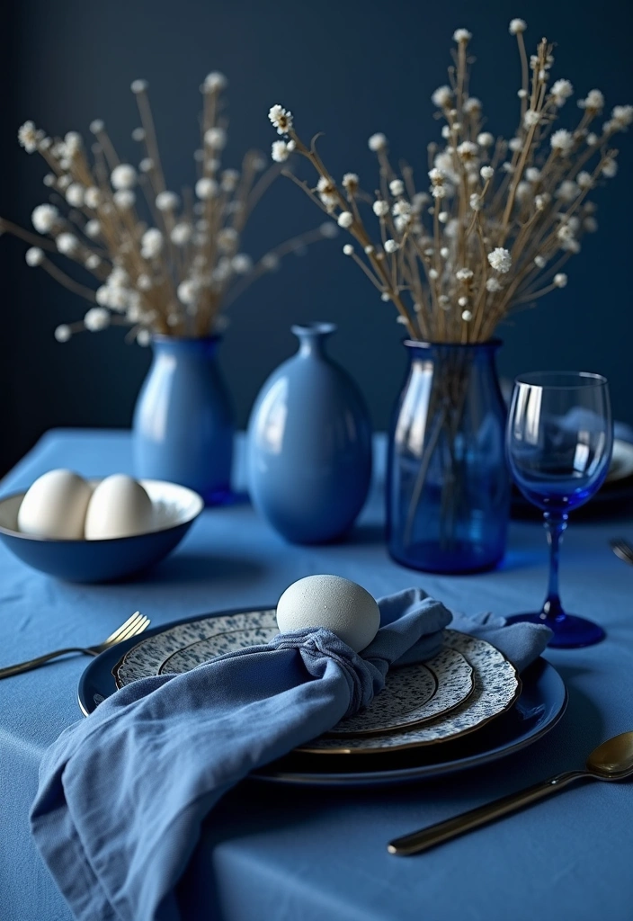 12 Stunning Easter Table Decor Ideas That Will Wow Your Guests (You Won't Believe #5!) - 6. Monochromatic Magic
