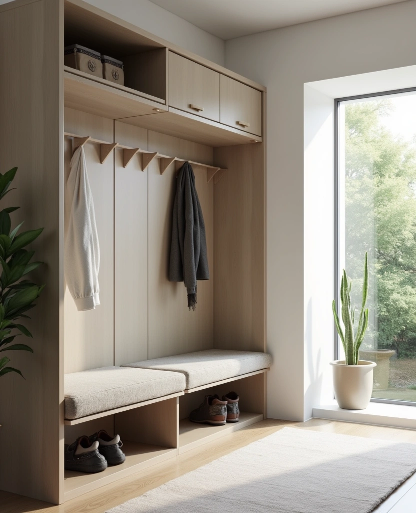12 Stunning Shoe Rack Ideas That Will Transform Your Entryway (You Won't Believe #5!) - 12. Minimalist Shoe Rack with Bench