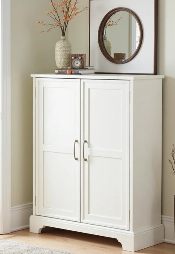 12 Stunning Shoe Rack Ideas That Will Transform Your Entryway (You Won't Believe #5!) - 4. Stylish Shoe Cabinet