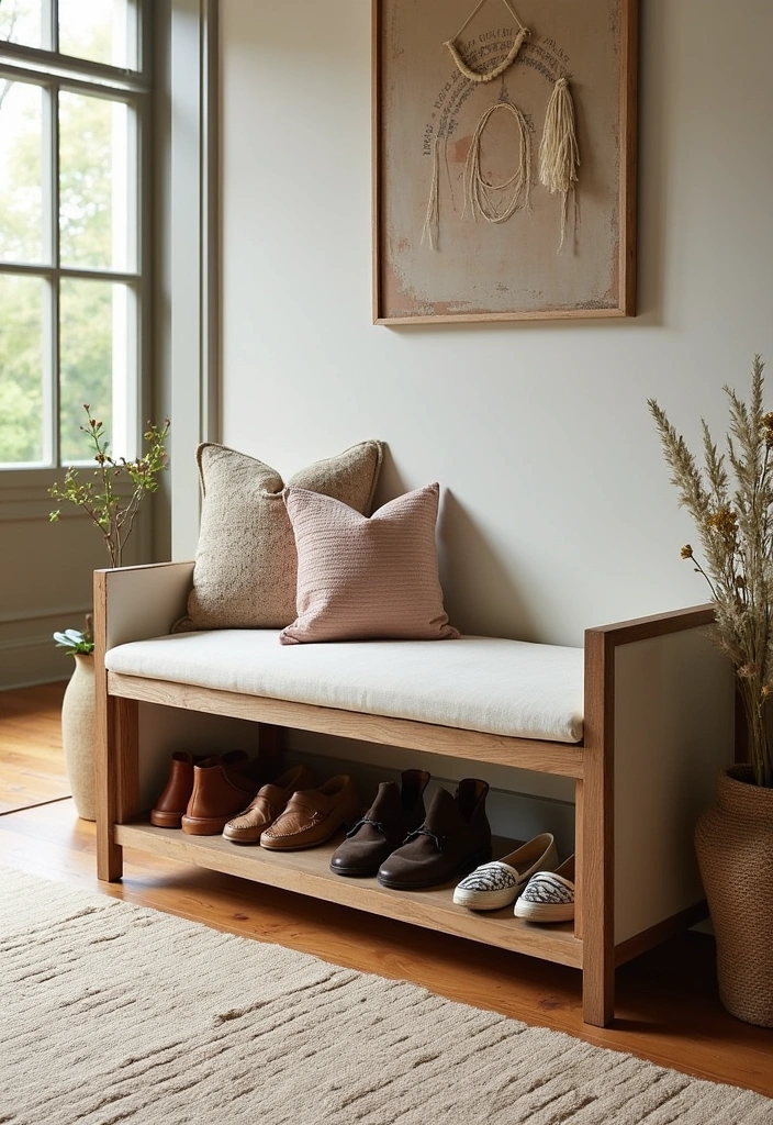 12 Stunning Shoe Rack Ideas That Will Transform Your Entryway (You Won't Believe #5!) - 9. Multi-Functional Shoe Bench
