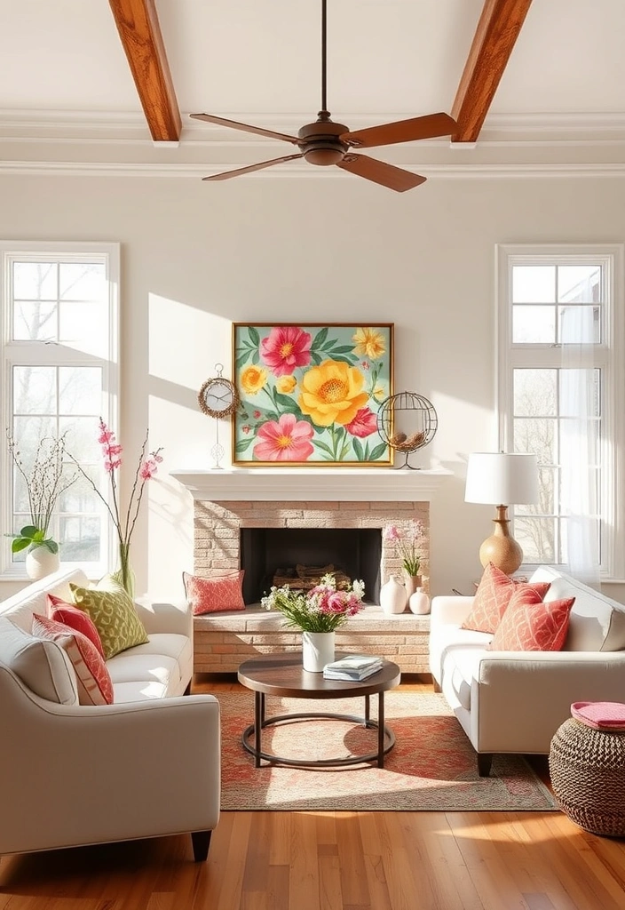 13 Romantic Wall Art Ideas to Spice Up Your Home on a Budget! 💖 - 13. Seasonal Love Art