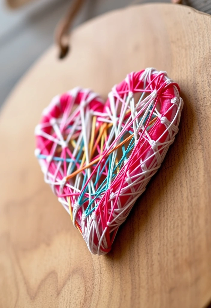 13 Romantic Wall Art Ideas to Spice Up Your Home on a Budget! 💖 - 6. String Art Heart