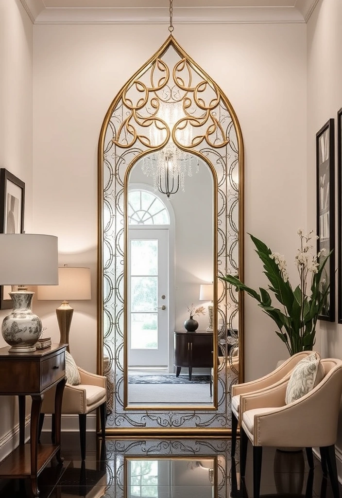 14 Stunning Glass Wall Art Pieces That Transform Any Room (You Won't Believe #7!) - 11. Statement Mirrors with Glass Art