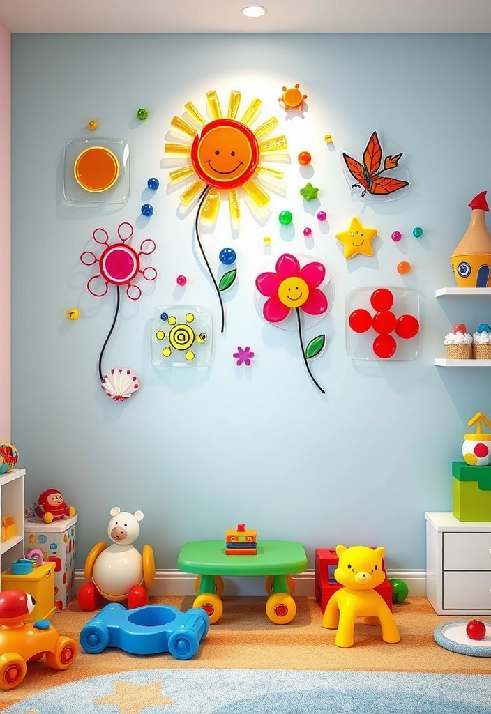 14 Stunning Glass Wall Art Pieces That Transform Any Room (You Won't Believe #7!) - 12. Whimsical Glass Art