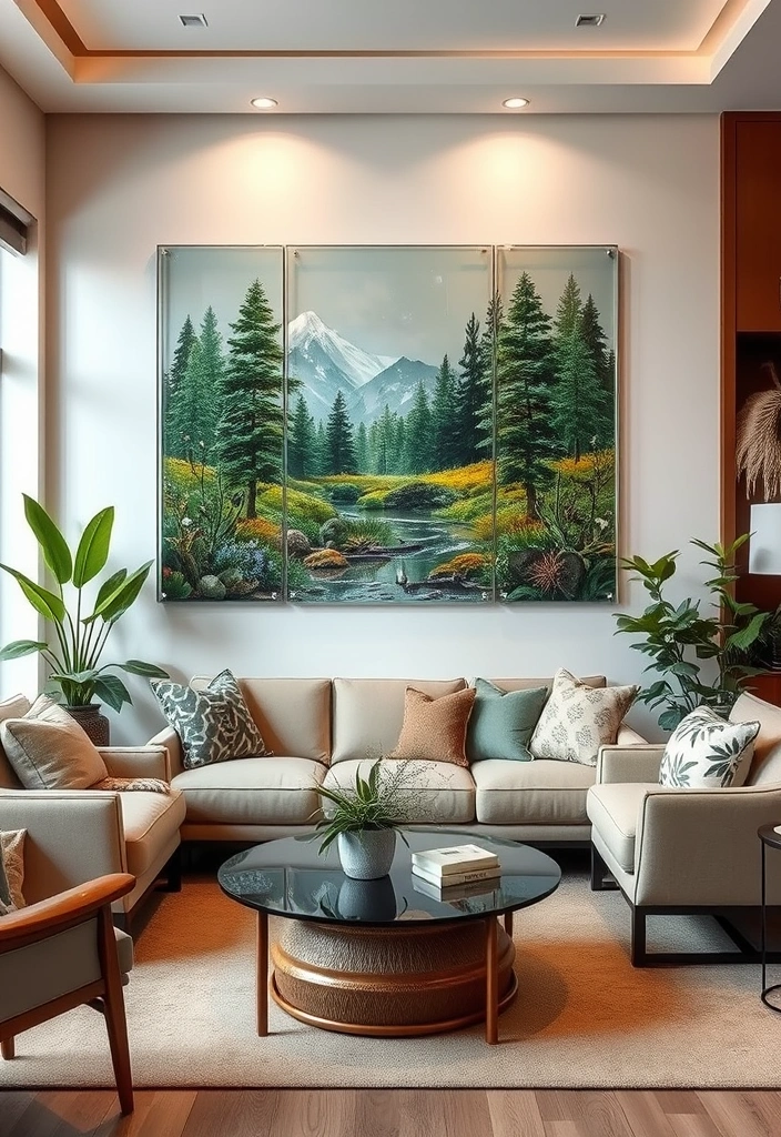 14 Stunning Glass Wall Art Pieces That Transform Any Room (You Won't Believe #7!) - 13. Glass Art with Nature Motifs